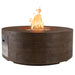 The Outdoor Plus OPT-SEQWG6016 Sequoia 60" x 16" Tall Wood Grain Round Gas Fire Pit