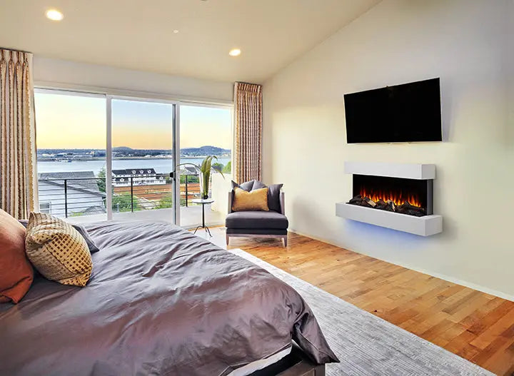 SimpliFire Format 36" Wall Mounted Linear Electric Fireplace SimpliFire
