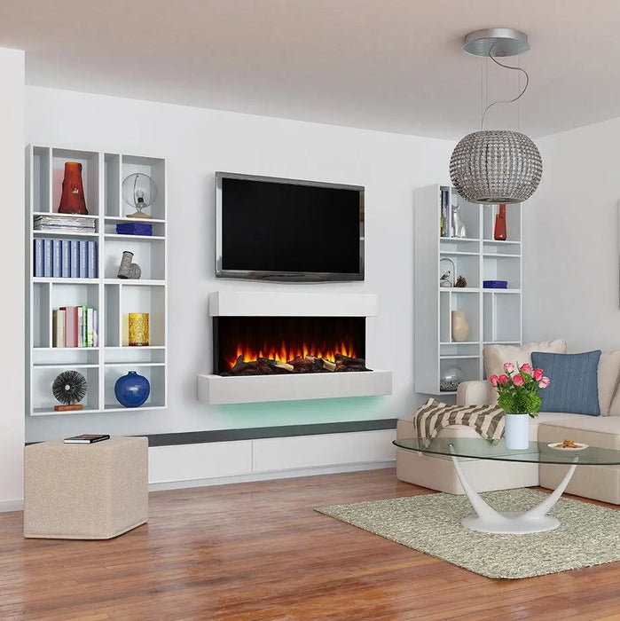 SimpliFire Format 36" Wall Mounted Linear Electric Fireplace SimpliFire