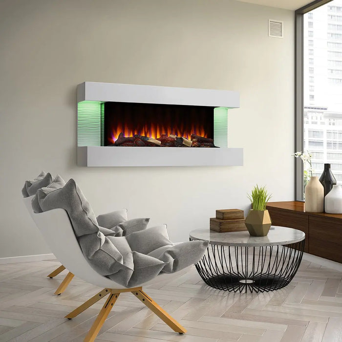 SimpliFire Format 36" Wall Mounted Linear Electric Fireplace SimpliFire