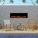 SimpliFire Forum 55" Outdoor Electric Fireplace SimpliFire