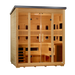 Golden Designs Gargellen 5 Person Flat Roof Hybrid Outdoor Sauna (Full Spectrum IR or Traditional Stove) - Canadian Hemlock Golden Design Saunas