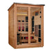 Golden Designs Loviisa 3 Person Hybrid Outdoor Sauna (Full Spectrum IR or Traditional Stove) - Pacific Cedar Finish Golden Design Saunas