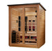 Golden Designs Loviisa 3 Person Hybrid Outdoor Sauna (Full Spectrum IR or Traditional Stove) - Pacific Cedar Finish Golden Design Saunas