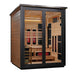 Golden Designs Loviisa 3 Person Hybrid Outdoor Sauna (Full Spectrum IR or Traditional Stove) - 2 Tone Finish Golden Design Saunas