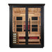 Golden Designs Loviisa 3 Person Hybrid Outdoor Sauna (Full Spectrum IR or Traditional Stove) - 2 Tone Finish Golden Design Saunas