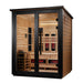 Golden Designs Loviisa 3 Person Hybrid Outdoor Sauna (Full Spectrum IR or Traditional Stove) - 2 Tone Finish Golden Design Saunas