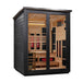 Golden Designs Loviisa 3 Person Hybrid Outdoor Sauna (Full Spectrum IR or Traditional Stove) - Black Finish Golden Design Saunas