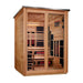 Golden Designs Kaskinen 6 Person Hybrid Outdoor Sauna (Full Spectrum IR or Traditional Stove) - Pacific Cedar Finish Golden Design Saunas