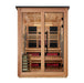 Golden Designs Kaskinen 6 Person Hybrid Outdoor Sauna (Full Spectrum IR or Traditional Stove) - Pacific Cedar Finish Golden Design Saunas