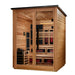 Golden Designs Kaskinen 6 Person Hybrid Outdoor Sauna (Full Spectrum IR or Traditional Stove) - Pacific Cedar Finish Golden Design Saunas