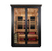 Golden Designs Kaskinen 6 Person Hybrid Outdoor Sauna (Full Spectrum IR or Traditional Stove) - Black Finish Golden Design Saunas