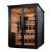 Golden Designs Kaskinen 6 Person Hybrid Outdoor Sauna (Full Spectrum IR or Traditional Stove) - Black Finish Golden Design Saunas