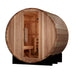 Golden Designs St. Moritz 2 Person Barrel Outdoor Traditional Sauna - Pacific Cedar Golden Design Saunas