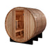 Golden Designs Arosa 4 Person Barrel Outdoor Traditional Sauna - Pacific Cedar Golden Design Saunas