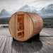 Golden Designs Arosa 4 Person Barrel Outdoor Traditional Sauna - Pacific Cedar Golden Design Saunas