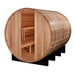 Golden Designs Klosters 6 Person Barrel Outdoor Traditional Sauna - Pacific Cedar Golden Design Saunas