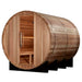 Golden Designs Klosters 6 Person Barrel Outdoor Traditional Sauna - Pacific Cedar Golden Design Saunas