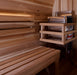 Golden Designs Zurich 4 Person Barrel Outdoor Traditional Sauna with Bronze Privacy View - Pacific Cedar Golden Design Saunas