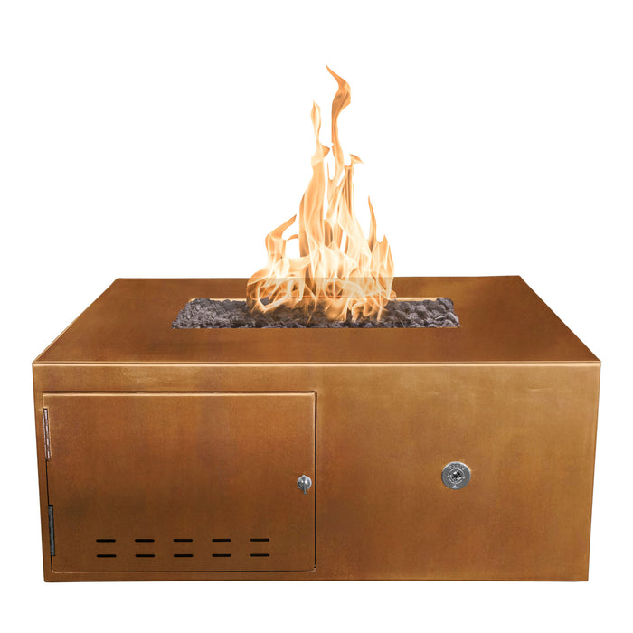 The Outdoor Plus OPT-GAL(CS/HCP/SS)42 Gallaway 42" Metal Collection Square Gas Fire Pit