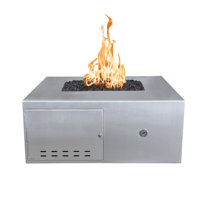 The Outdoor Plus OPT-GAL(CS/HCP/SS)42 Gallaway 42" Metal Collection Square Gas Fire Pit