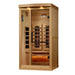 Golden Designs Full Spectrum 2-Person "Reserve Edition" Full Spectrum Infrared Sauna with Himalayan Salt Bar (Canadian Hemlock) Golden Design Saunas