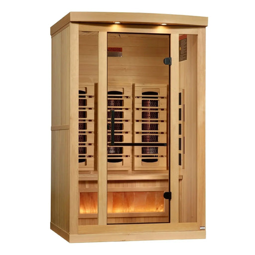 Golden Designs Full Spectrum "Reserve Edition" Infrared Sauna Near Zero EMF with Himalayan Salt Bar (2025 model) Golden Design Saunas