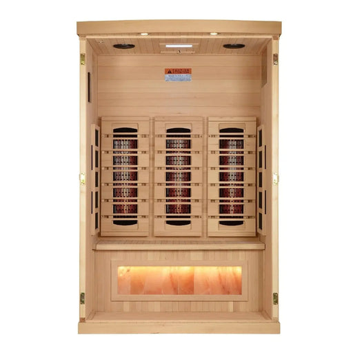 Golden Designs Full Spectrum "Reserve Edition" Infrared Sauna Near Zero EMF with Himalayan Salt Bar (2025 model) Golden Design Saunas