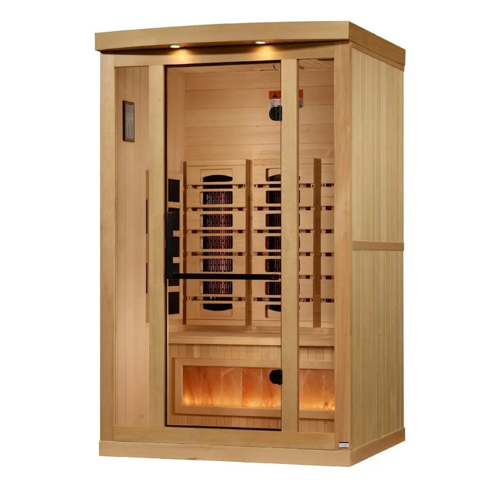 Golden Designs Full Spectrum "Reserve Edition" Infrared Sauna Near Zero EMF with Himalayan Salt Bar (2025 model) Golden Design Saunas