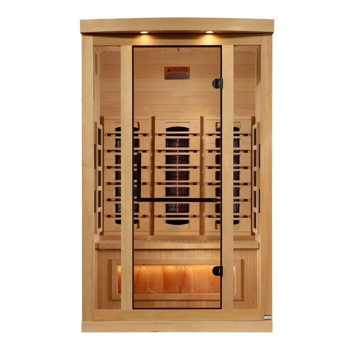 Golden Designs Full Spectrum "Reserve Edition" Infrared Sauna Near Zero EMF with Himalayan Salt Bar (2025 model) Golden Design Saunas