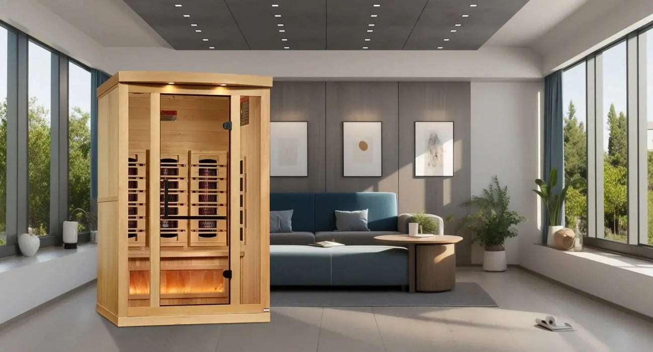 Golden Designs Full Spectrum "Reserve Edition" Infrared Sauna Near Zero EMF with Himalayan Salt Bar (2025 model) Golden Design Saunas