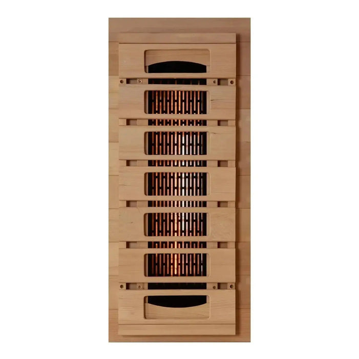 Golden Designs 4-Person Full Spectrum PureTech™ Near Zero EMF (Under 3MG) FAR Infrared Sauna with Himalayan Salt Bar Golden Design Saunas