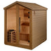 Golden Designs Kaarina 6 Person Outdoor Traditional Sauna - Canadian Red Cedar Interior Golden Design Saunas