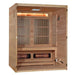 Golden Design 3 Person "Soria" Hybrid Sauna Infrared & Traditional Steam with Himalayan Salt Bar & Canadian Hemlock wood Golden Design Saunas