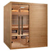 Golden Designs "Toledo" Hybrid 6-Person Infrared & Traditional Steam Sauna with Himalayan Salt Bar (Hemlock wood) Golden Design Saunas