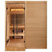 Golden Designs "Toledo" Hybrid 6-Person Infrared & Traditional Steam Sauna with Himalayan Salt Bar (Hemlock wood) Golden Design Saunas