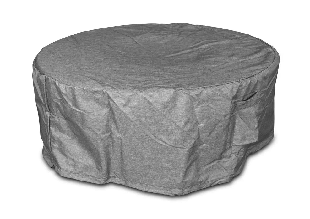 Grand Canyon Cover for Olympus Fire Tables - gray fitted cover over a round fire table