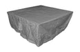 Grand Canyon Cover for Olympus Fire Tables - gray fitted cover over a square fire table