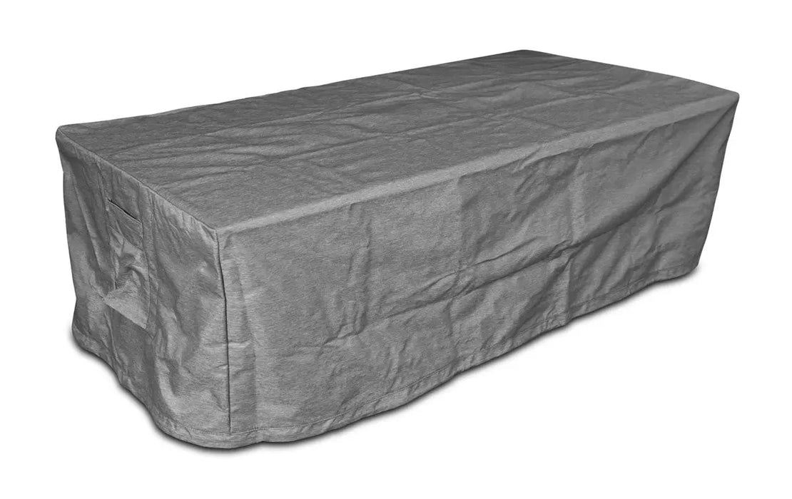 Grand Canyon Cover for Olympus Fire Tables - gray fitted cover over a rectangular fire table