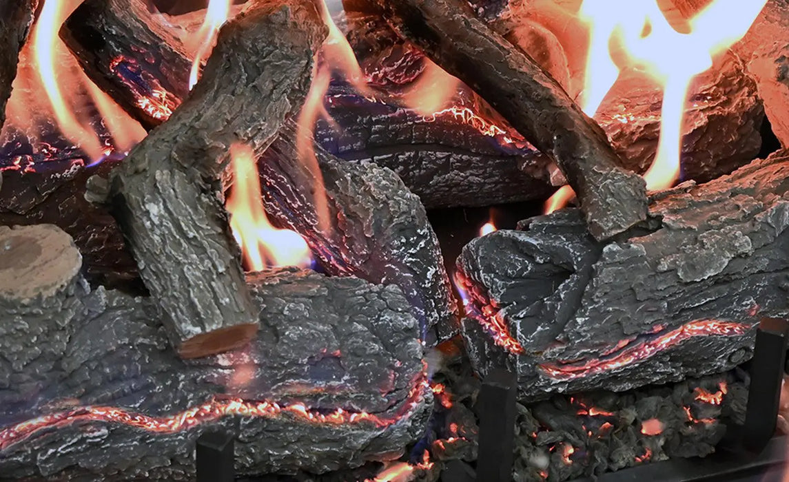 Grand Canyon Lava Front View 36" Variable Electronic Ignition Natural Gas Vented Burner Grand Canyon Dreamwood Living