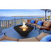 Grand Canyon Olympus 44" x 44" Round Natural Gas Fire Table in Black Grand Canyon Dreamwood Living