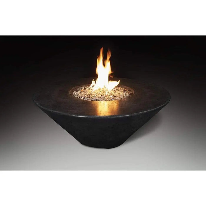 Grand Canyon Olympus 44" x 44" Round Propane Gas Fire Table in Black Grand Canyon Dreamwood Living