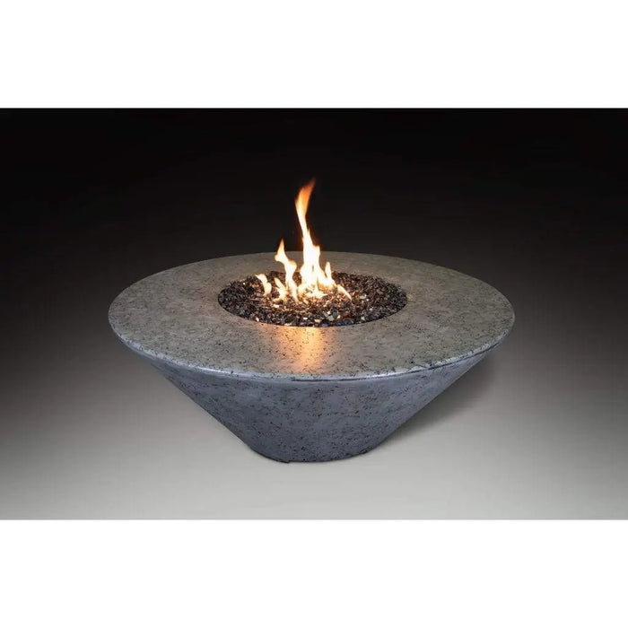Grand Canyon Olympus 44" x 44" Round Propane Gas Fire Table in Gray Grand Canyon Dreamwood Living