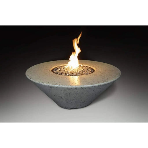Grand Canyon Olympus 44" x 44" Round Propane Gas Fire Table in White Grand Canyon Dreamwood Living
