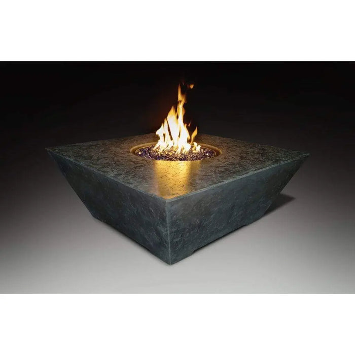 Grand Canyon Olympus 48" x 48" Square Natural Gas Fire Table in Black Grand Canyon Dreamwood Living