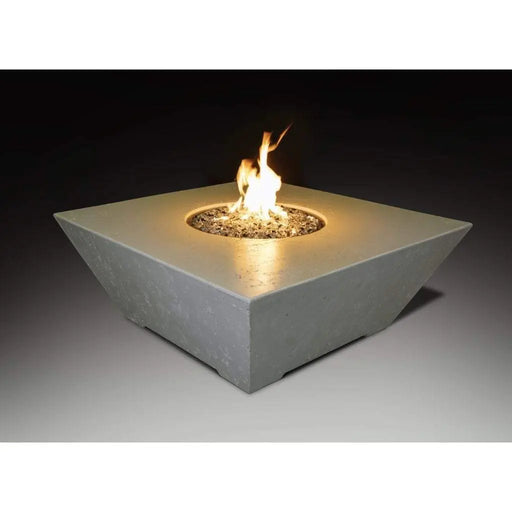 Grand Canyon Olympus 48" x 48" Square Natural Gas Fire Table in Bone Grand Canyon Dreamwood Living