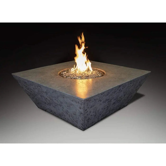 Grand Canyon Olympus 48" x 48" Square Natural Gas Fire Table in Gray Grand Canyon Dreamwood Living