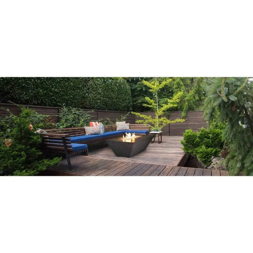 Grand Canyon Olympus 60" x 30" Rectangle Natural Gas Linear Fire Table in Black Grand Canyon Dreamwood Living