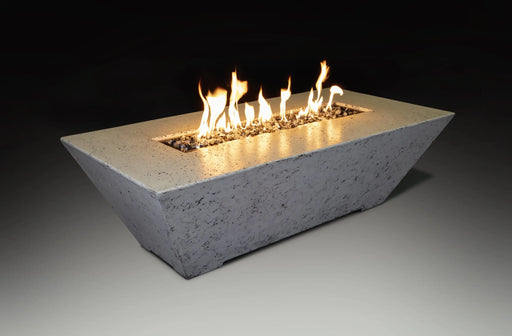 Grand Canyon Olympus 60" x 30" Rectangle Natural Gas Linear Fire Table in Bone Grand Canyon Dreamwood Living