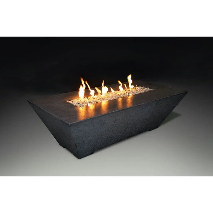Grand Canyon Olympus 72" x 30" Rectangle Natural Gas Linear Fire Table in Black Grand Canyon Dreamwood Living